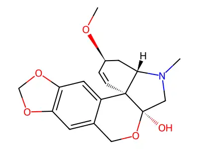 多花水仙碱 structure