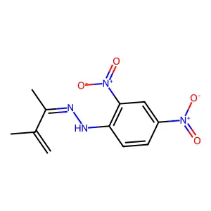 2,4-Dinitrophenylhydrazone 3-methyl-3-buten-2-one structure