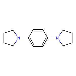 Pyrrolidine, 1,1'-(1,4-phenylene)bis- structure