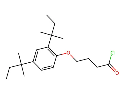 4-(2,4-Bis(1,1-dimethylpropyl)phenoxy)butyryl chloride structure