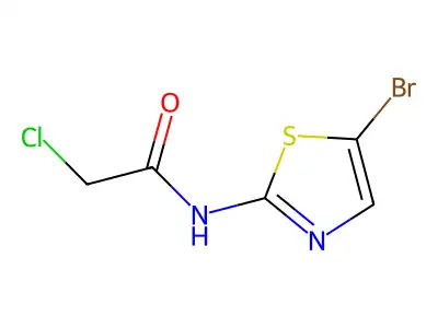 N-(5-bromo-1,3-thiazol-2-yl)-2-chloroacetamide structure