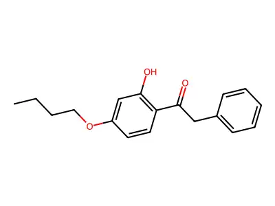 1-(4-Butoxy-2-hydroxyphenyl)-2-phenylethanone structure
