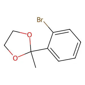 2-(2-Bromophenyl)-2-methyl-1,3-dioxolane structure