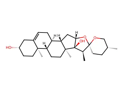 偏诺皂苷元 structure