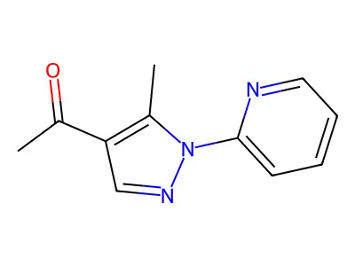 1-[5-methyl-1-(pyridin-2-yl)-1H-pyrazol-4-yl]ethan-1-one structure