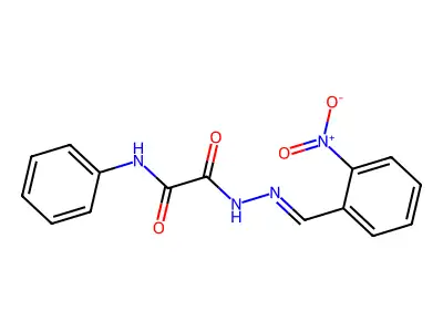 N'-[(E)-(2-nitrophenyl)methylideneamino]-N-phenyloxamide structure