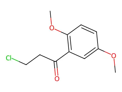3-Chloro-1-(2,5-dimethoxyphenyl)propan-1-one structure