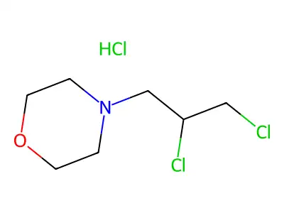 4-(2,3-Dichloropropyl)morpholine--hydrogen chloride (1/1) structure