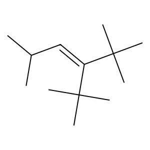 2,2,5-Trimethyl-3-(t-butyl)-3-hexene structure