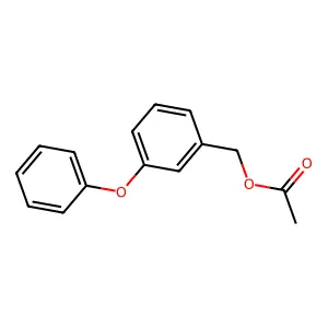 Benzenemethanol, 3-phenoxy-, 1-acetate structure
