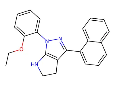 1-(2-Ethoxyphenyl)-3-(naphthalen-1-yl)-1,2,4,5-tetrahydropyrrolo[2,3-c]pyrazole structure