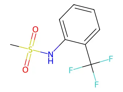N-[2-(trifluoromethyl)phenyl]methanesulfonamide structure