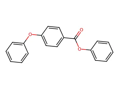 Benzoic acid, 4-phenoxy-, phenyl ester structure