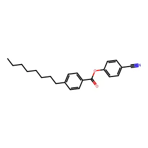 4-辛基苯甲酸 4-氰基苯酯 structure