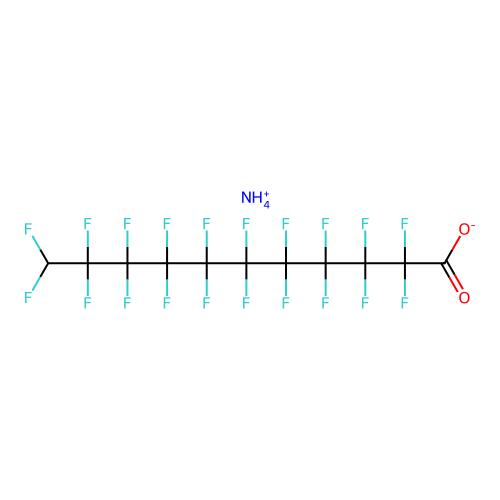 Ammonium 2,2,3,3,4,4,5,5,6,6,7,7,8,8,9,9,10,10,11,11-icosafluoroundecanoate structure