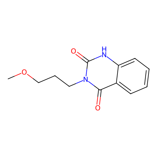 3-(3-methoxypropyl)quinazoline-2,4(1H,3H)-dione structure