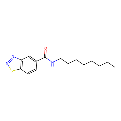 N-octyl-1,2,3-benzothiadiazole-5-carboxamide structure