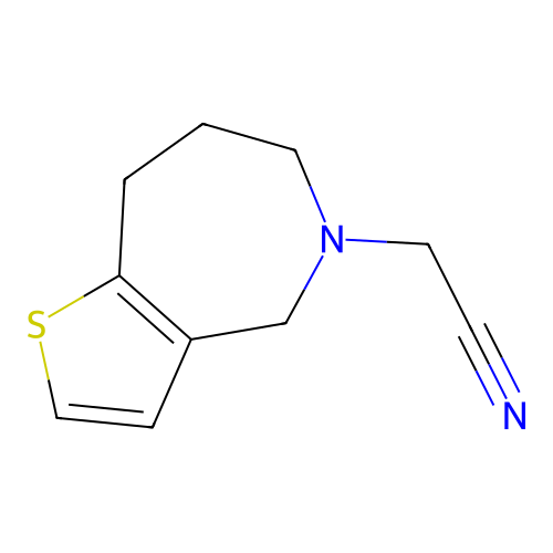 4,6,7,8-Tetrahydro-5H-thieno[3,2-c]azepine-5-acetonitrile structure