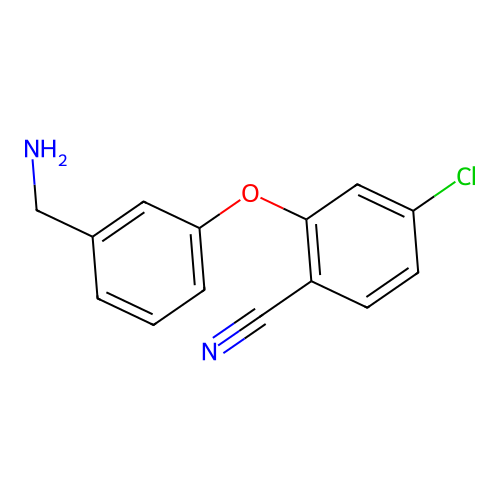 2-[3-(Aminomethyl)phenoxy]-4-chlorobenzonitrile structure