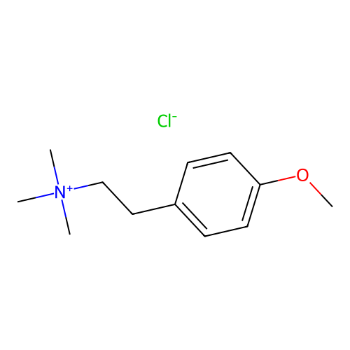 4-Methoxy-N,N,N-trimethylbenzeneethanaminium chloride structure