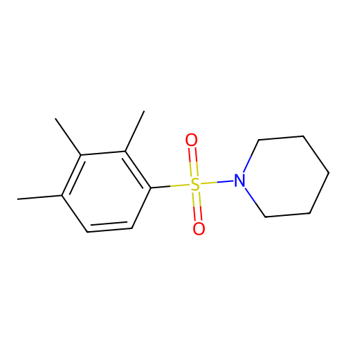 1-(2,3,4-Trimethylphenyl)sulfonylpiperidine structure