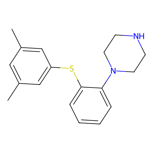1-[2-[(3,5-Dimethylphenyl)thio]phenyl]piperazine structure