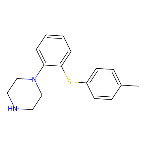 1-(2-(p-Tolylthio)phenyl)piperazine structure