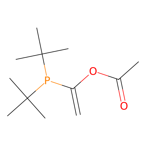 Ethenol, 1-[bis(1,1-dimethylethyl)phosphino]-, acetate structure