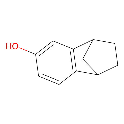 1,4-Methanonaphthalen-6-ol, 1,2,3,4-tetrahydro- structure