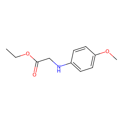 Ethyl 2-[(4-methoxyphenyl)amino]acetate structure