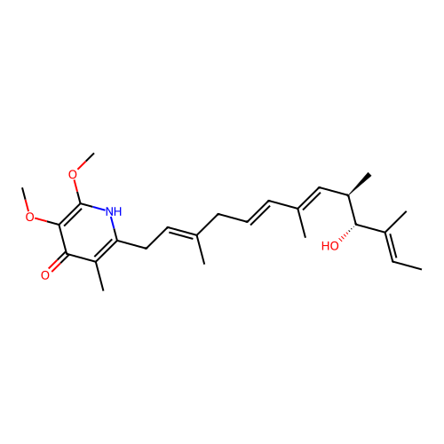 粉蝶黴素A structure