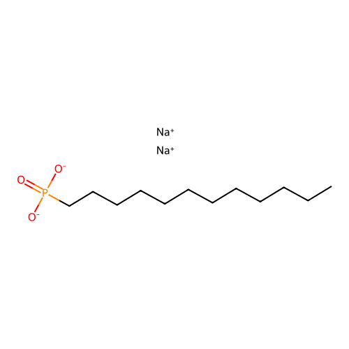 dodecylphosphonic acid, sodium salt structure