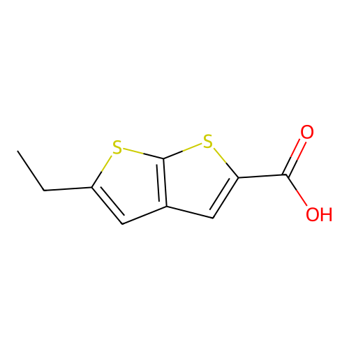 5-Ethylthiopheno[2,3-b]thiophene-2-carboxylic acid structure