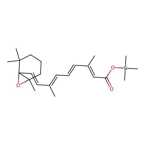 5,6-Epoxy-5,6-dihydroretinoicacidtrimethylsilylester structure