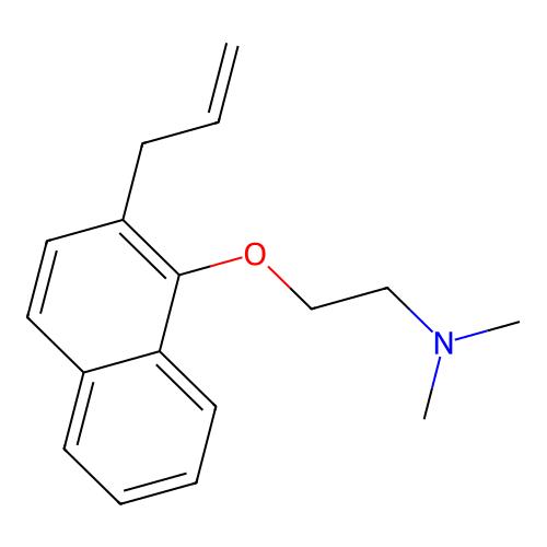 N-{2-[(2-allyl-1-naphthyl)oxy]ethyl}-N,N-dimethylamine structure