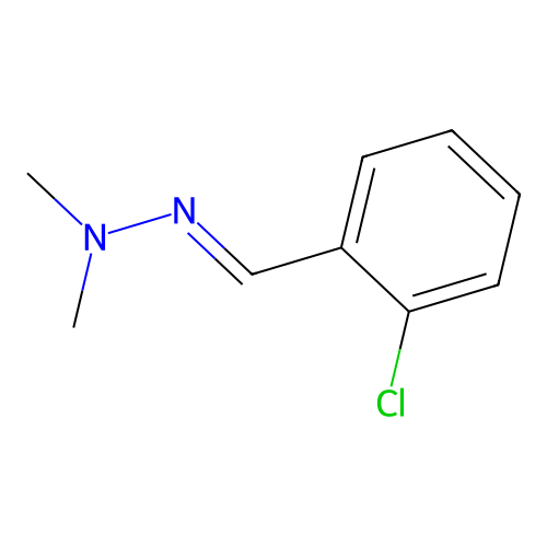 N-[(E)-(2-chlorophenyl)methylideneamino]-N-methylmethanamine structure