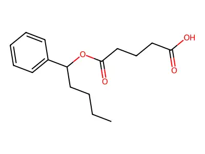 Glutaric acid, alpha-butylbenzyl ester structure