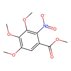 Benzoic acid, 3,4,5-trimethoxy-2-nitro-, methyl ester structure