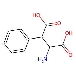 2-Amino-3-phenyl-succinic acid structure