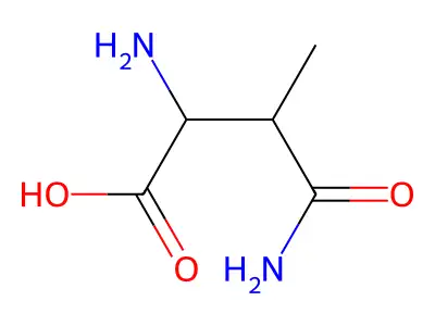 beta-Methyl-asparagine structure