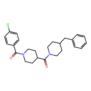 (4-Benzylpiperidin-1-yl)-[1-(4-chlorobenzoyl)piperidin-4-yl]methanone structure