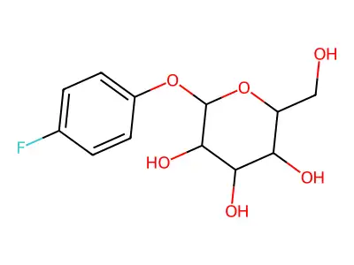 4-Fluorophenyl-beta-D-glucopyranoside structure