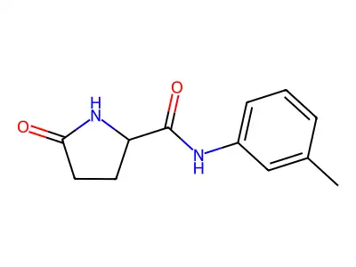 5-Oxo-pyrrolidine-2-carboxylic acid m-tolylamide structure