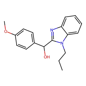 (4-Methoxyphenyl)(1-propyl-1H-benzimidazol-2-yl)methanol structure