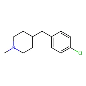 4-[p-Chlorobenzyl]-1-methylpiperidine structure