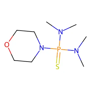 N,N,N',N'-Tetramethyl-P-morpholin-4-ylphosphonothioic diamide structure