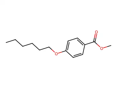 Methyl 4-hexyloxybenzoate structure