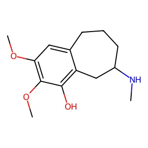 5H-Benzocyclohepten-1-ol, 6,7,8,9-tetrahydro-2,3-dimethoxy-8-(methylamino)- structure