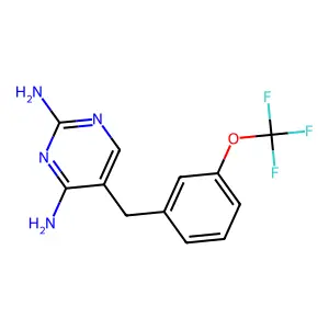 Pyrimidine, 2,4-diamino-5-(m-(trifluoromethoxy)benzyl)- structure