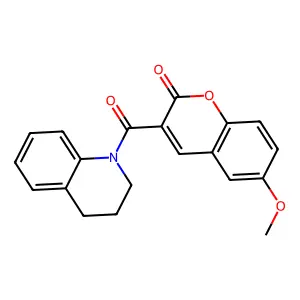 3-(3,4-Dihydro-2H-quinoline-1-carbonyl)-6-methoxy-chromen-2-one structure